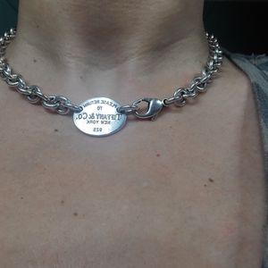 Tiffany & co choker 925 silver. Heavy, like new